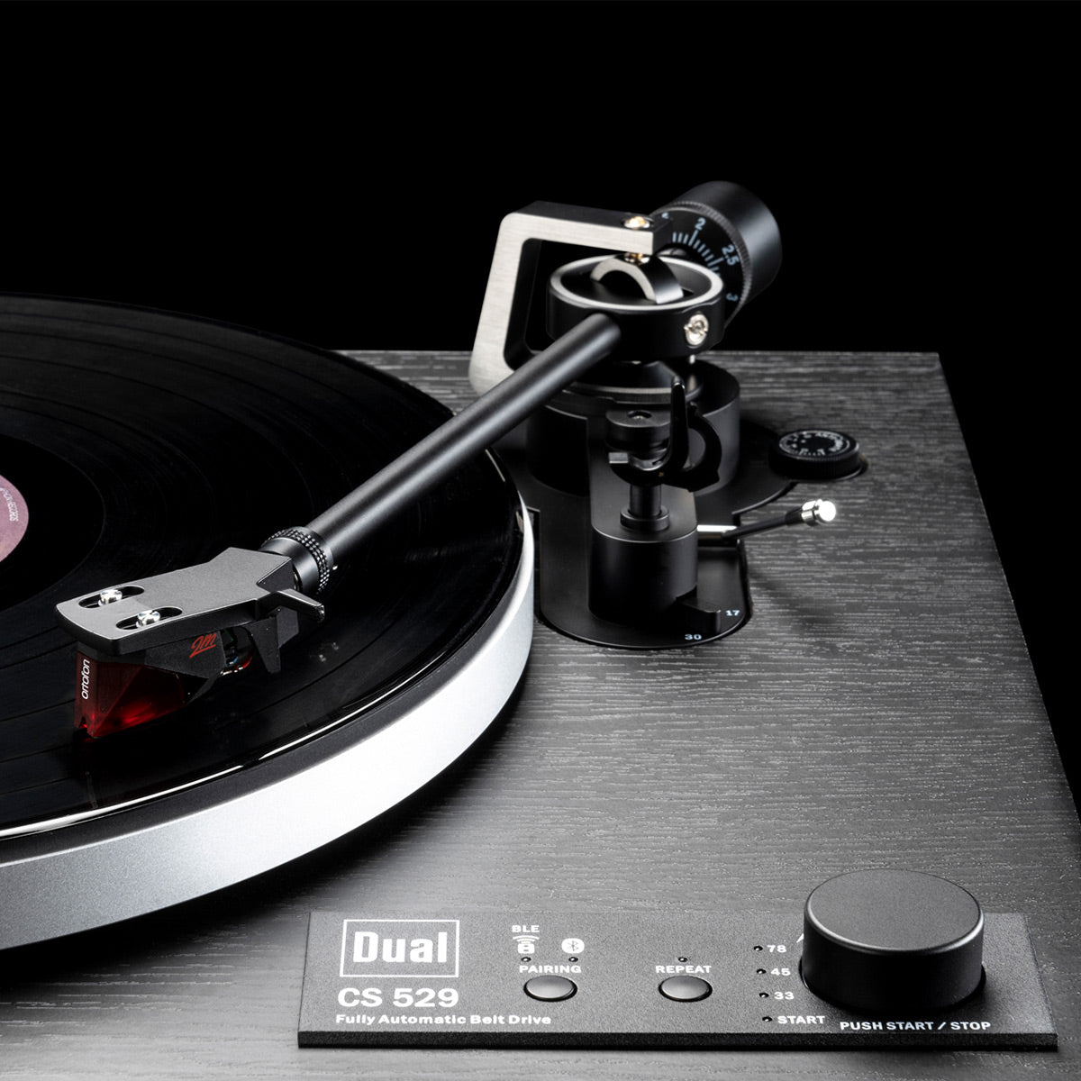 Dual CS 529 Fully Automatic 3-Speed Turntable with Bluetooth (Black Veneer)
