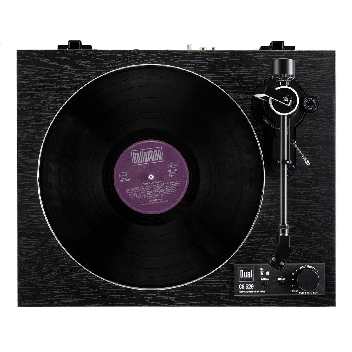 Dual CS 529 Fully Automatic 3-Speed Turntable with Bluetooth (Black Veneer)