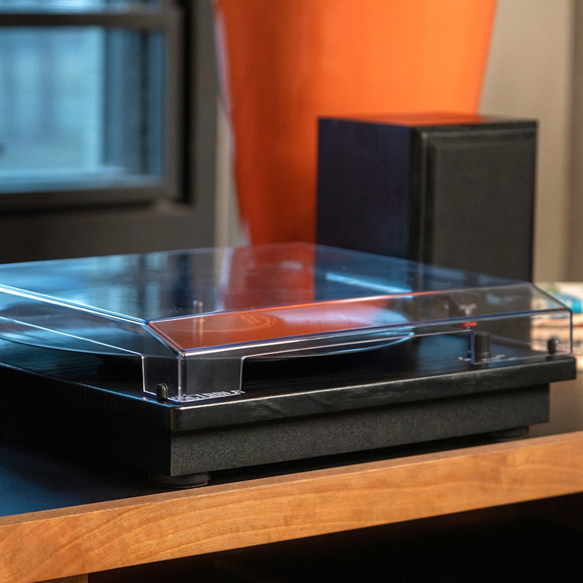 Victrola Montauk Bluetooth Turntable System with Bookshelf Speakers (Black)