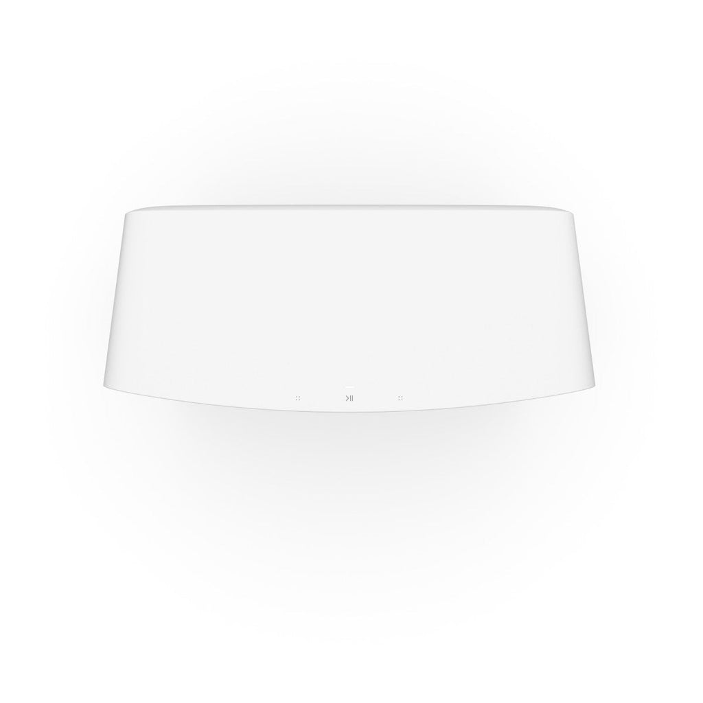 Victrola Stream Carbon Turntable with Pair of Sonos Five Wireless Speaker for Streaming Music (White)