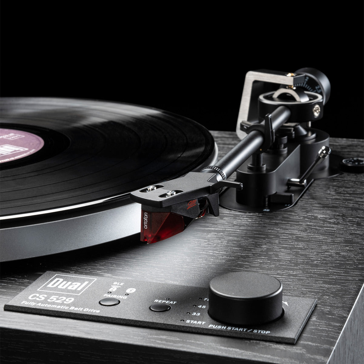 Dual CS 529 Fully Automatic 3-Speed Turntable with Bluetooth (Black Veneer)