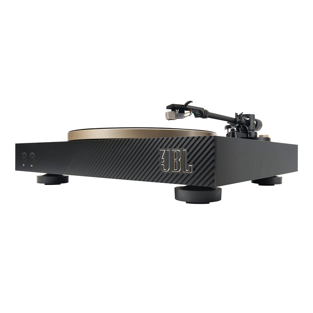JBL Spinner BT Semi-Automatic Bluetooth Turntable with Authentics 500 Wireless Bluetooth Speaker (Black/Gold)